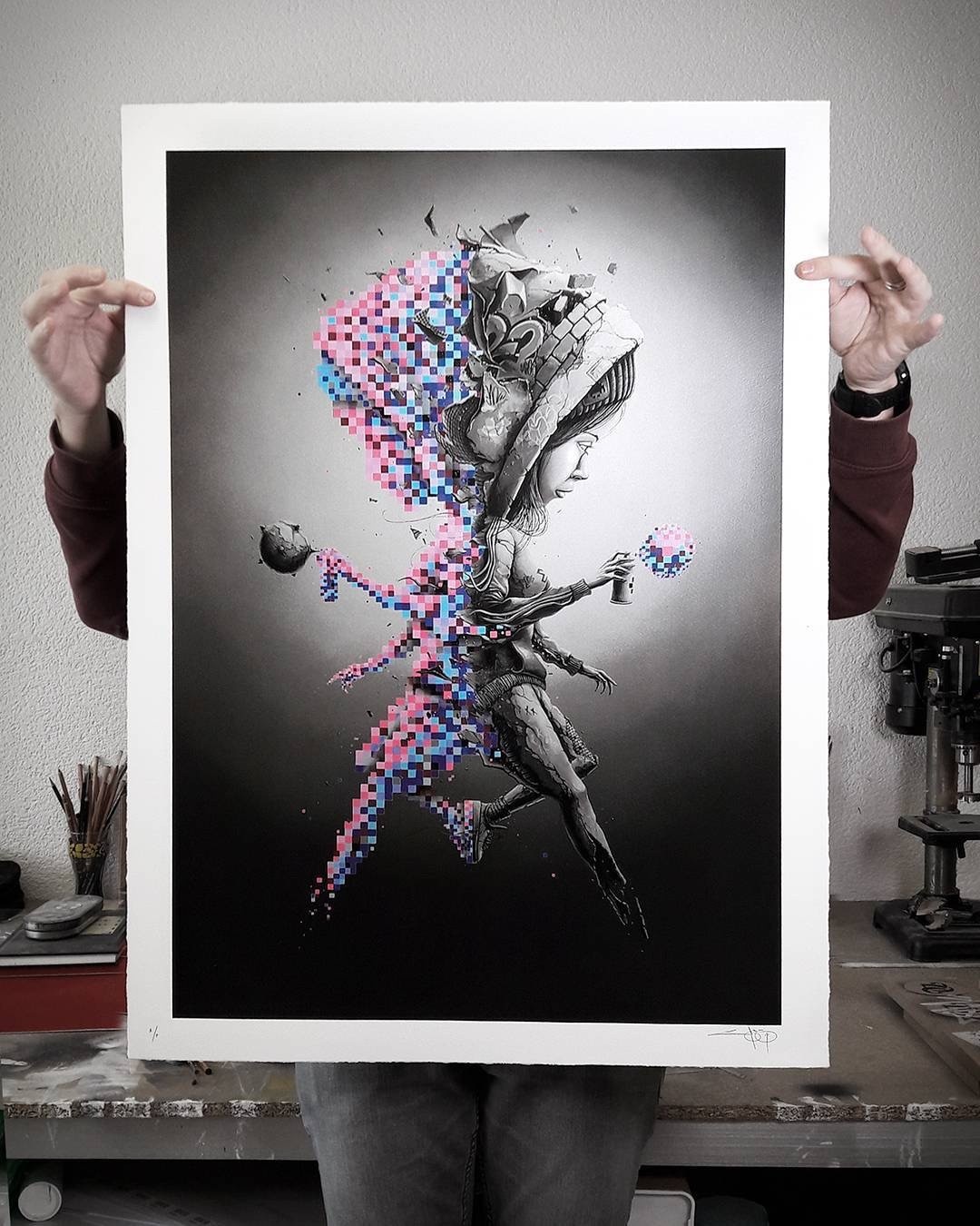 涂鸦插画:别让马赛克的色彩限制了你的想象力