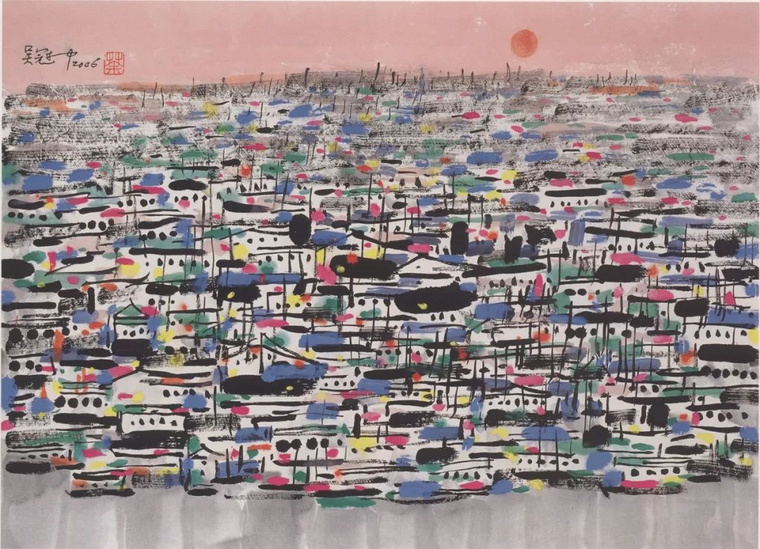 吴冠中66件本绘画艺术作品入藏清华艺博年底将举办纪念展