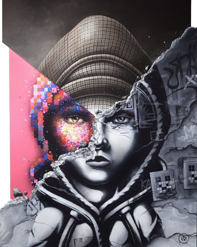 涂鸦插画:别让马赛克的色彩限制了你的想象力