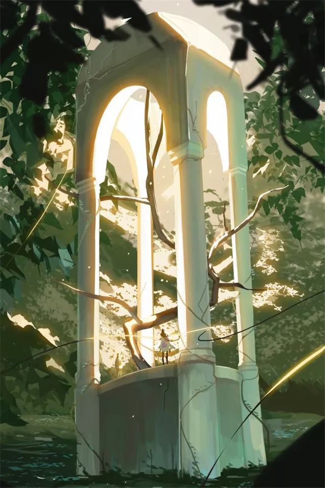 插画师作品第170期华人插画师ameizhao笔下唯美清新的光世界