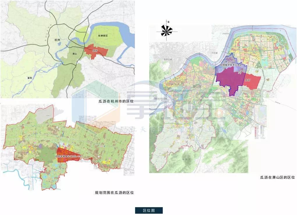 萧山区瓜沥镇老城单元用地四至范围:北至八柯路,西至规划方千溇路