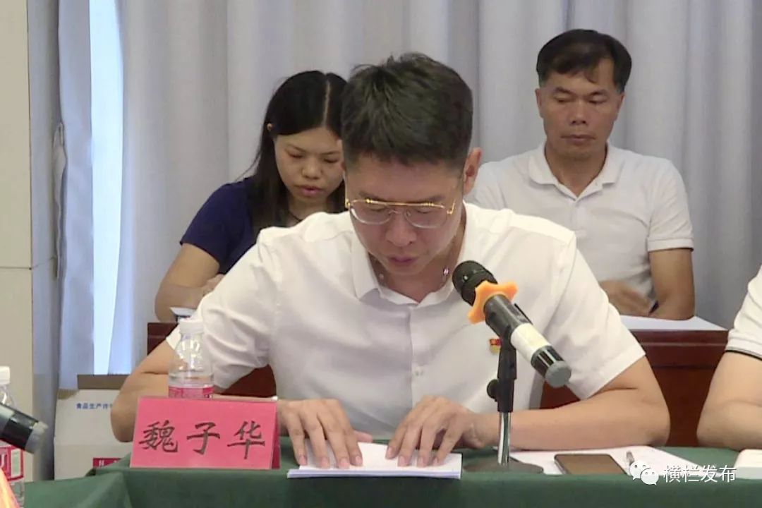 镇党委委员魏子华向与会人员详细介绍了我镇乡村振兴工作相关情况.