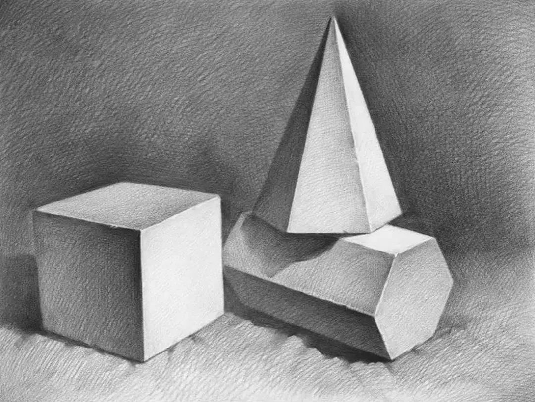 零基础学画画怎么画几何体结构