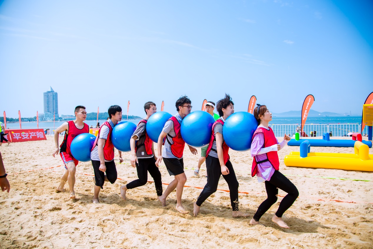 平安产险青岛分公司:"平安一家亲"沙滩运动会火热开展_活动