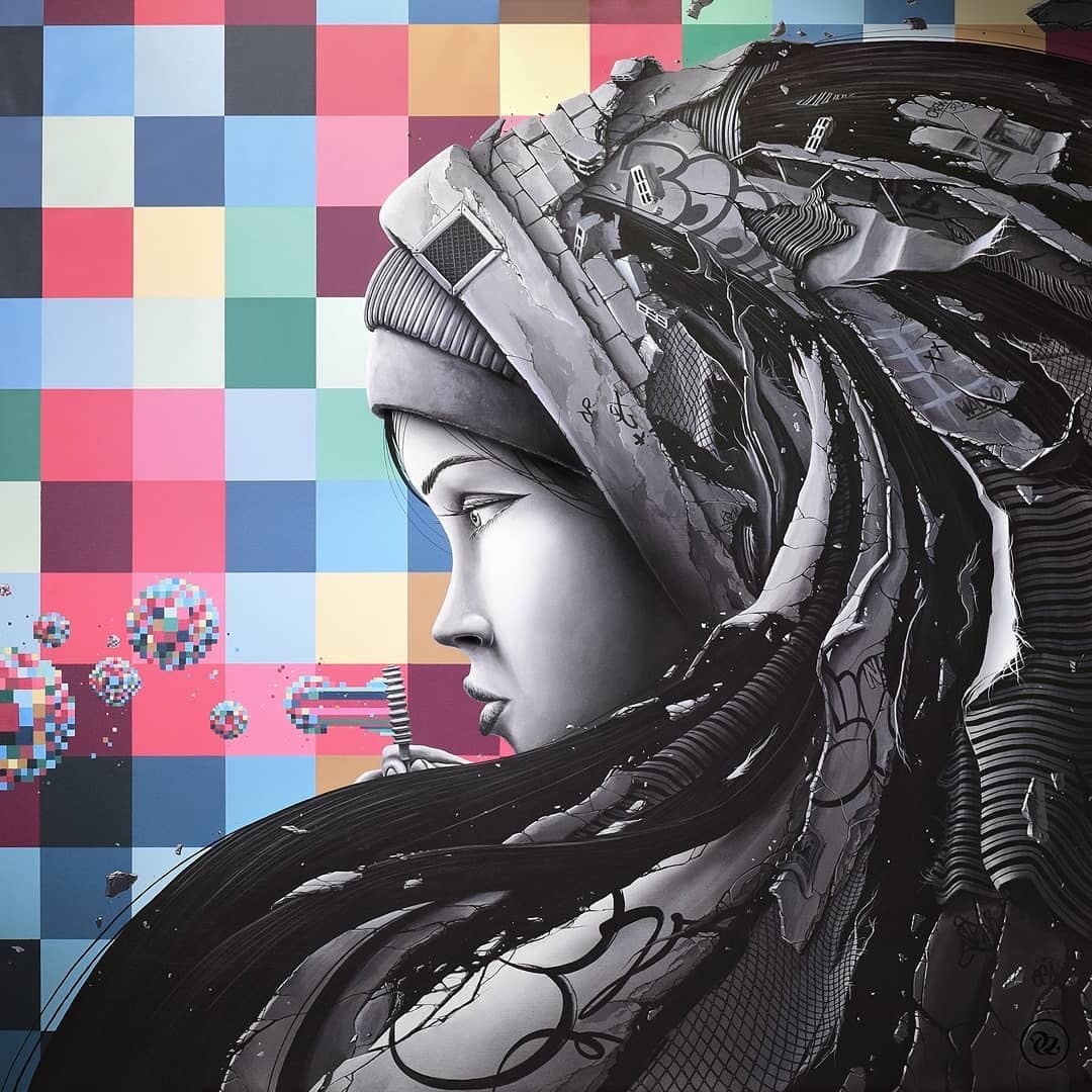 涂鸦插画:别让马赛克的色彩限制了你的想象力