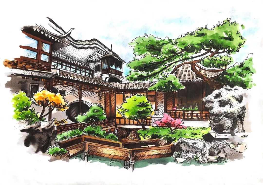 《环秀山庄》徐瑞瑾3《别墅》巫嘉怡2《asu法学院 beus 中心》周俊锋1