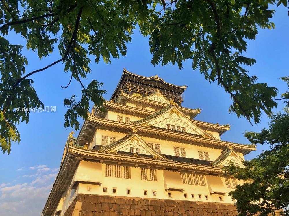 大阪城，日本三大历史名城之一：天守阁，日本重点文化遗产