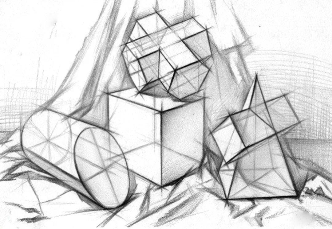 绘画新手怎么画几何体结构
