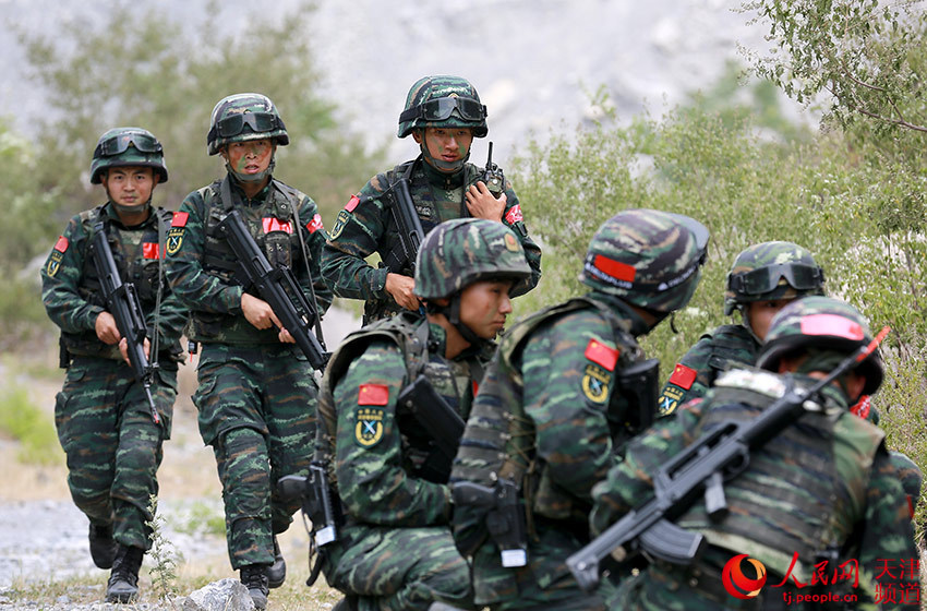 武警天津总队执勤一支队:野外极限训练砺精兵