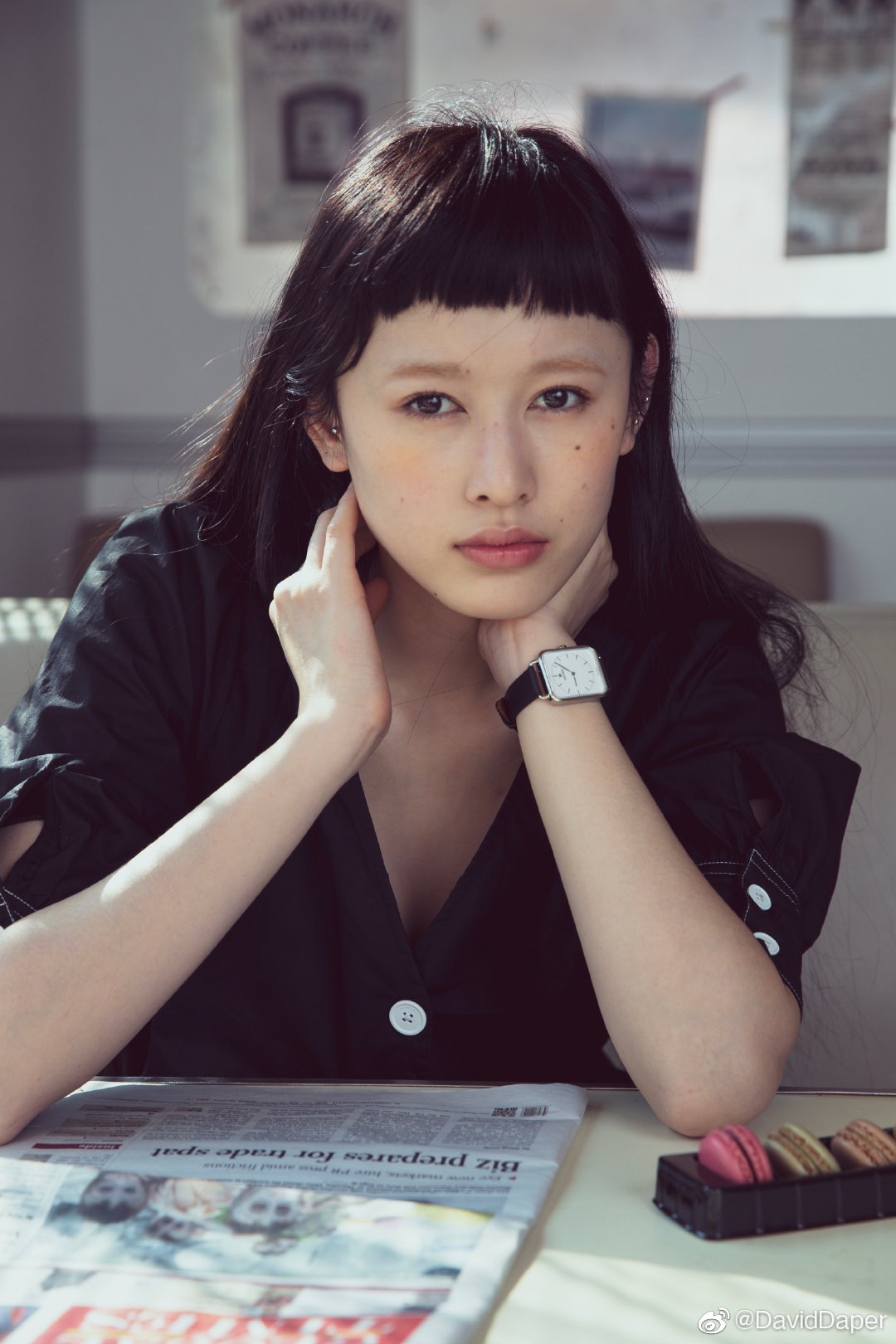 魏安琪演绎戴维德珀手表广告