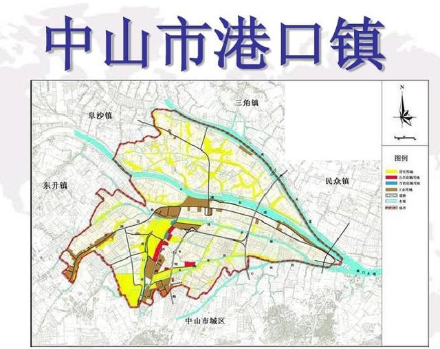 中山市港口镇行政地图图片