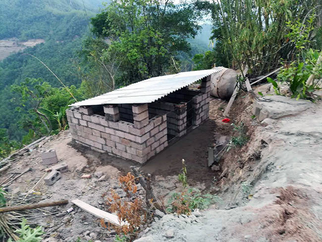 党员携手群众建猪舍树下拴养成历史