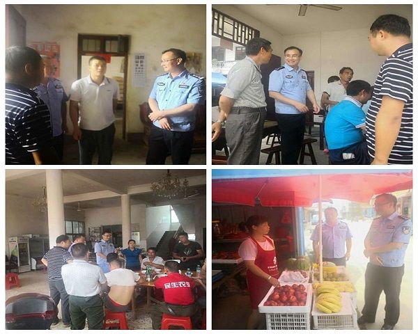 龙森容深入窑头镇剡溪村督导工作