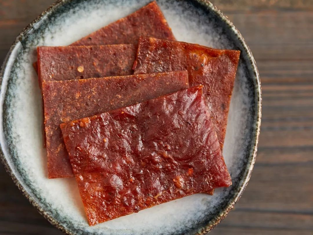 炭烤8小时的猪肉脯嚼一嚼满口肉香