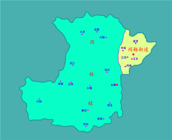 从江县乡镇地图县城图片