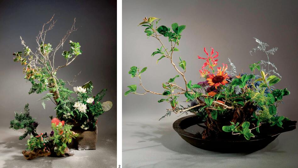 现代中华花艺文人插花宋代插花,往往表达着人的内心哲思.