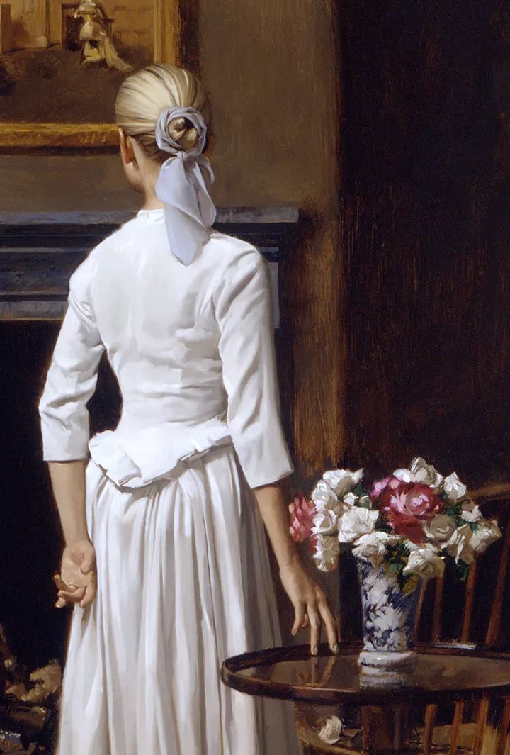 人物油画美国现代著名画家williamwhitaker