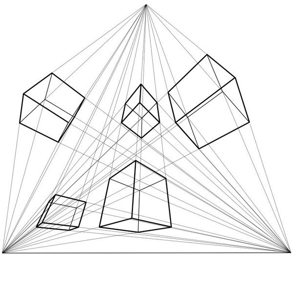 不会画几何体透视怎么办学完这些技巧就可以了