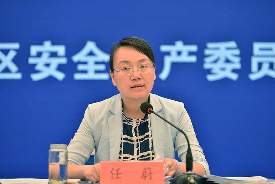 区委副书记,区长任蔚讲话