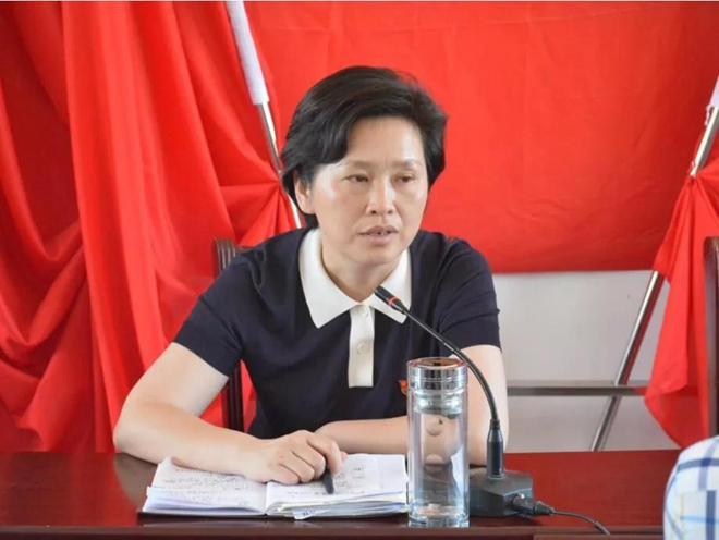 毕道丽七一慰问困难党员