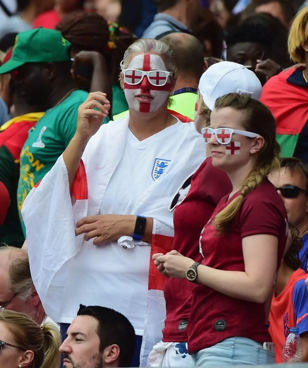 捕捉法国女足世界杯的激情球迷