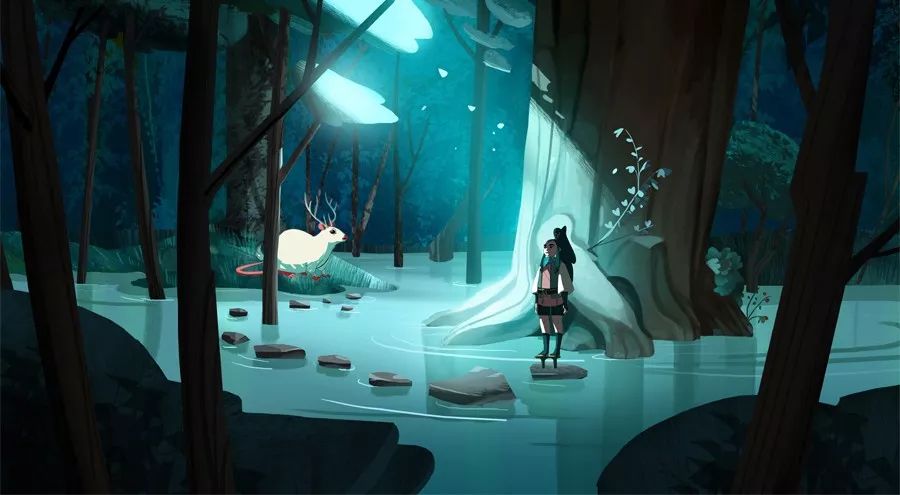 插画师作品第170期华人插画师ameizhao笔下唯美清新的光世界