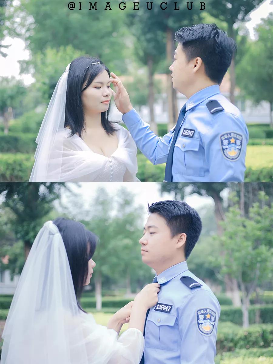 从警服到婚纱,像极了爱情,美极了