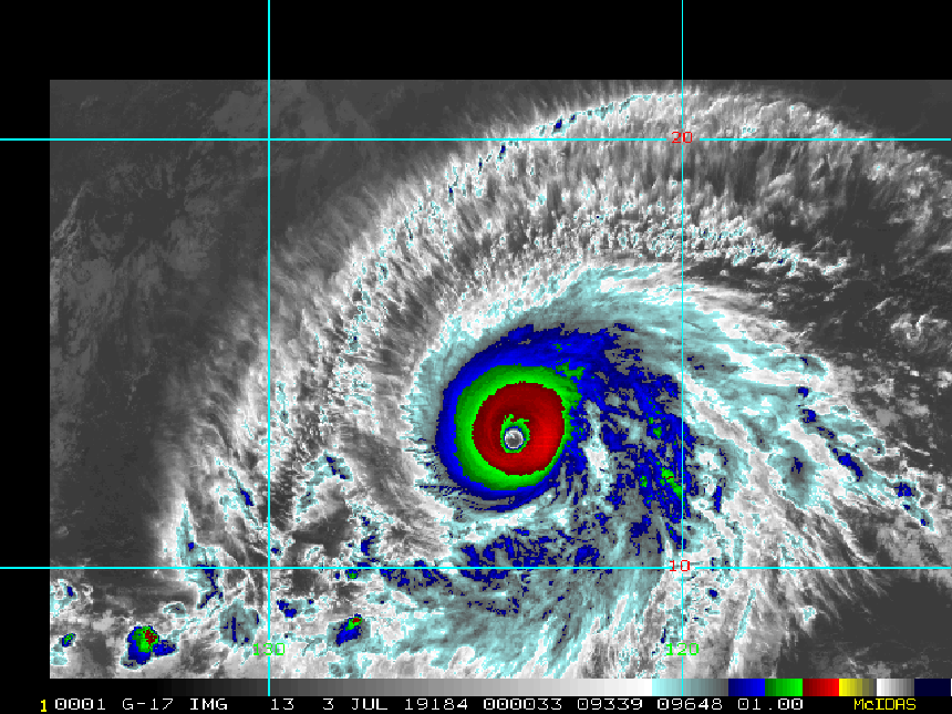 原创17级以上超强台风2019年东太平洋风神诞生芭芭拉不容小觑