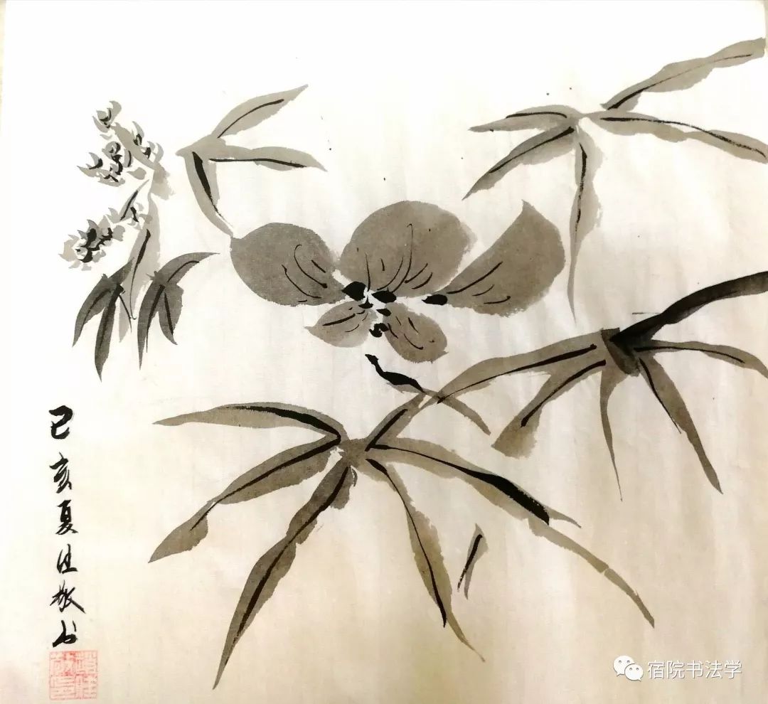 中国画的技法,实际上可以理解为中国画家运用毛笔的方法,也就是因毛笔