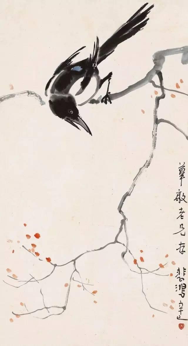 朱宣咸作品相关视频内容阅读:写意喜鹊的画法教学视频-墨尖族写意梅花