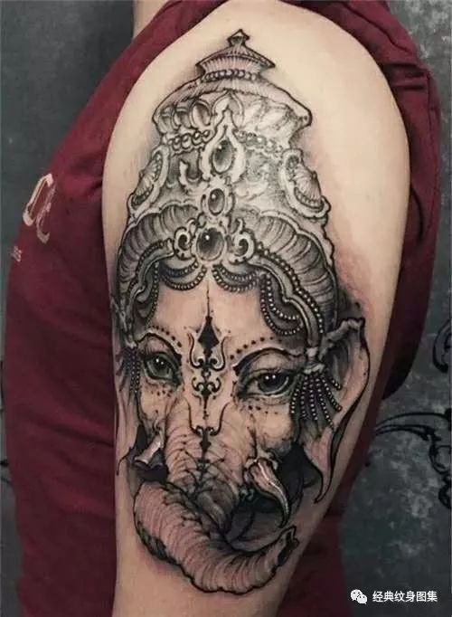 象神纹身素材