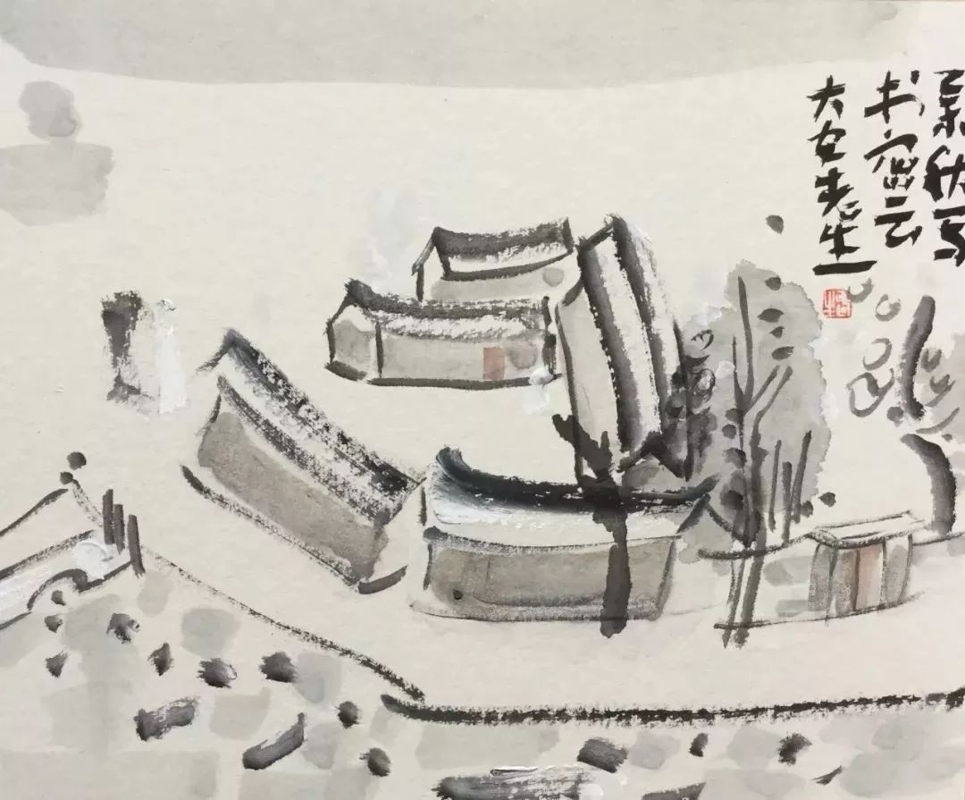 (安国生 陕北写生系列 纸本)(安国生 陕北写生系列