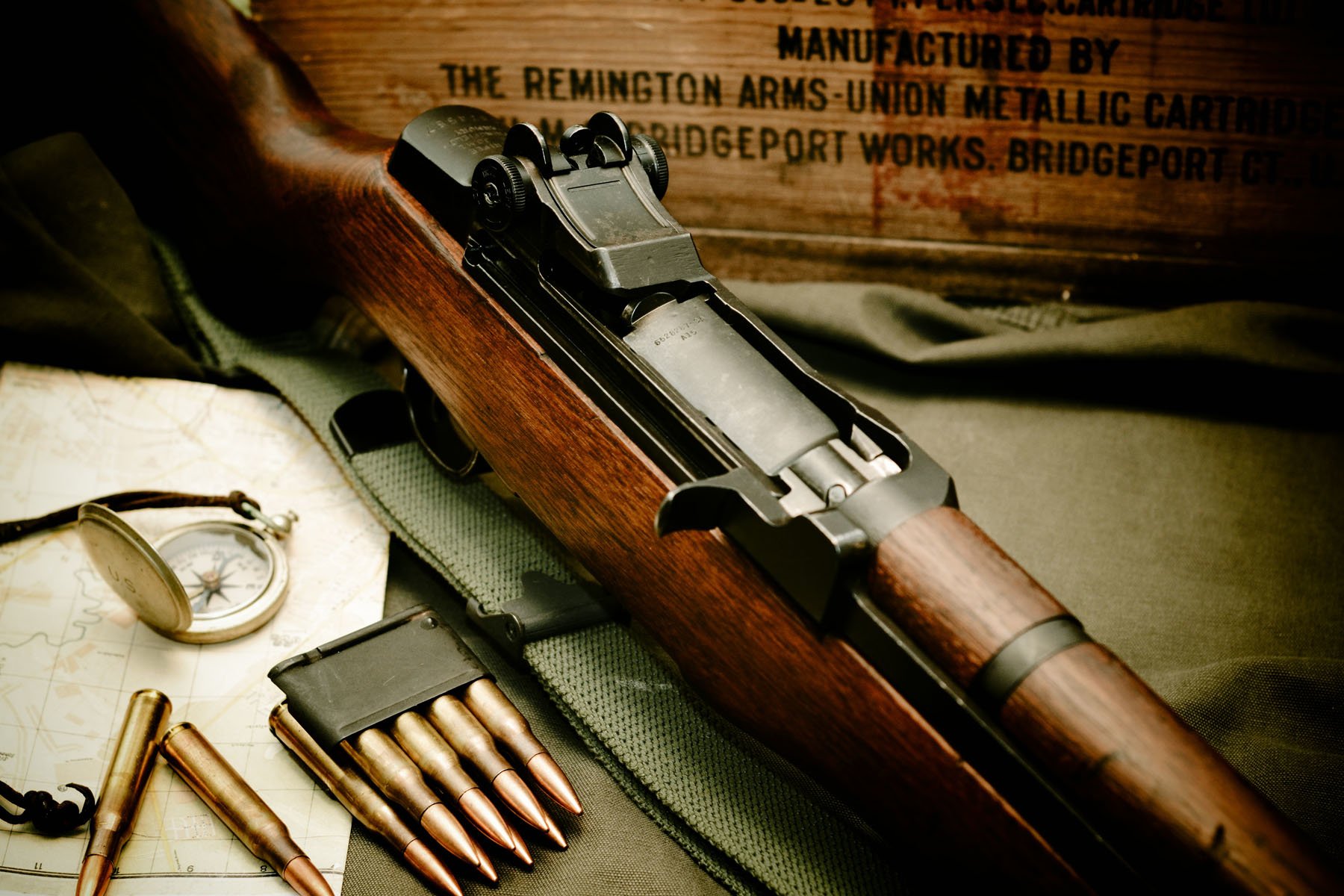 二战最强步枪 第1把俗称大八粒 第2把绝地求生98k