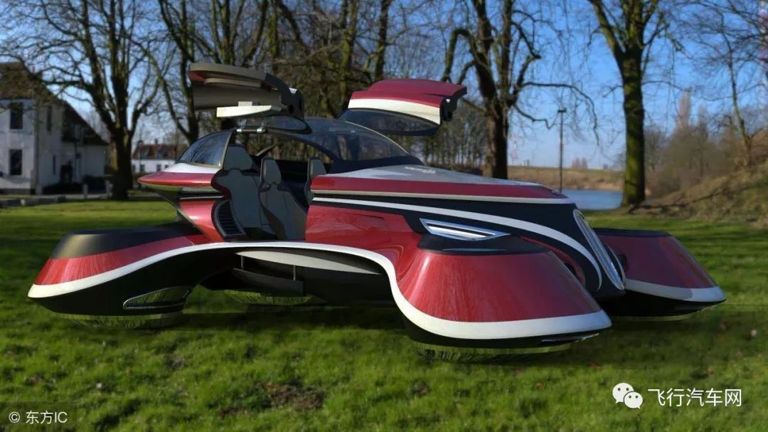 外国设计一款无人驾驶飞行概念汽车,不需要耗油,时速达到550公里