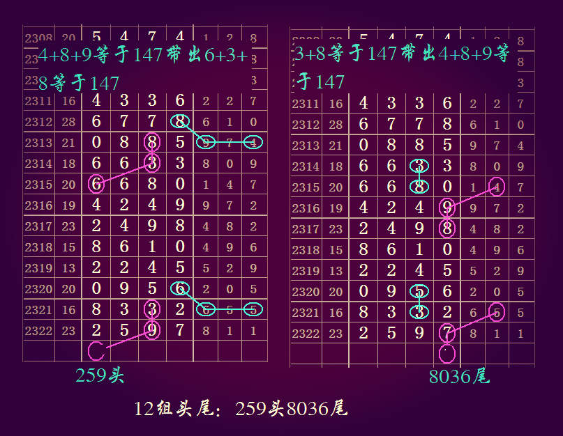 七星彩2323期12组头尾继续精彩