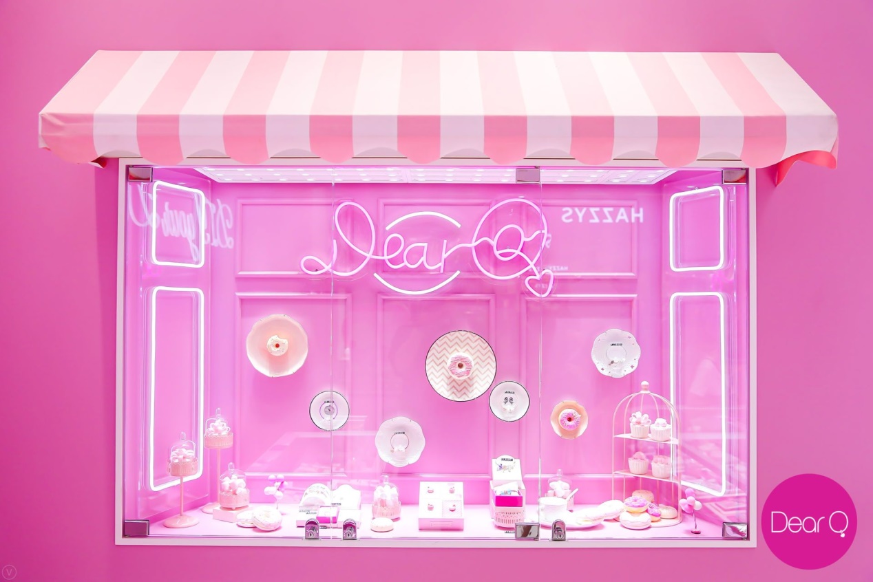 探店粉色浪漫满满乔欣元素dearq北京店终于亮相啦