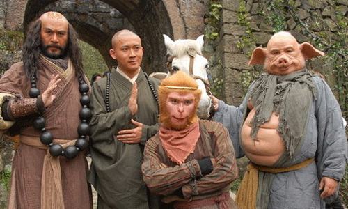 2011年张纪中版《西游记》孙悟空扮演者吴樾,猪八戒扮演者臧金生,唐
