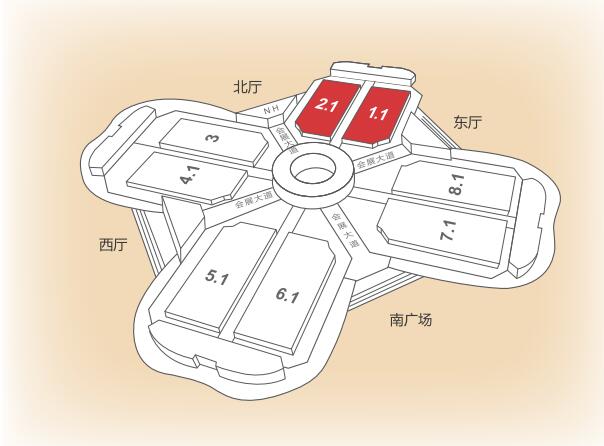 上海会展中心平面图图片