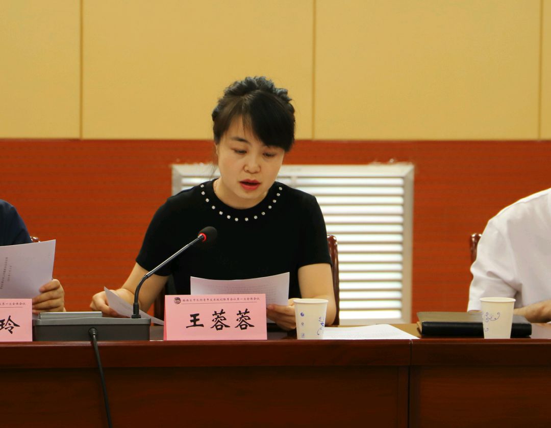 团区委书记,区中长期青年发展规划联席会议副召集人王蓉蓉同志汇报