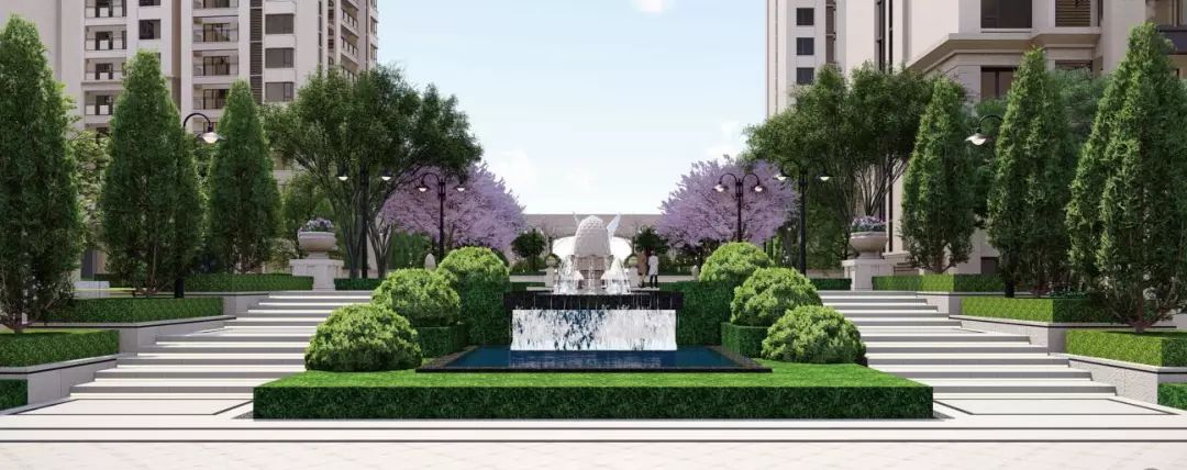 金科白鹭湖中轴艺术绽放法式园林的灵魂