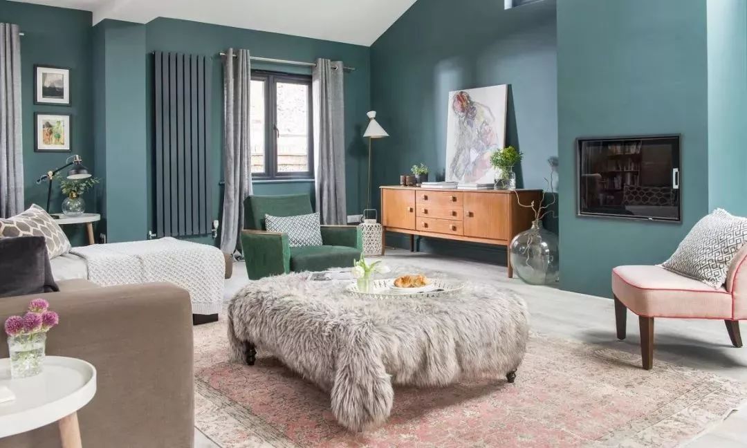 北欧两室一厅——绿松石的尊贵气质