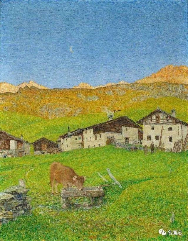 名画记阿尔卑斯山画家乔凡尼塞冈提尼giovannisegantini作品欣赏