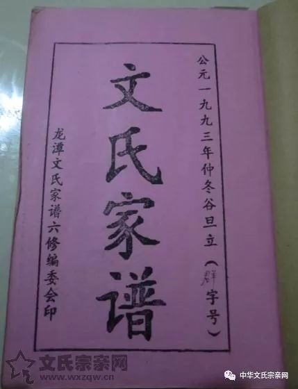 文氏族谱湖南省湘乡龙潭文氏家谱