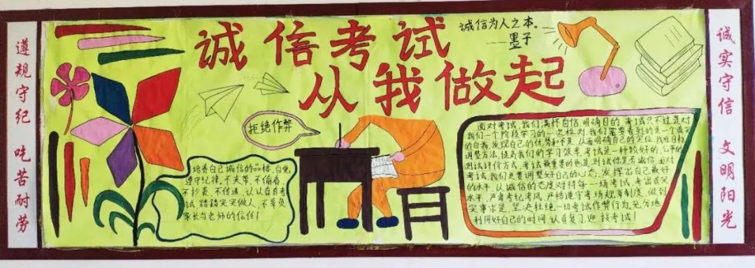 【加强学风,诚信考试】铁道工程系板报评比活动