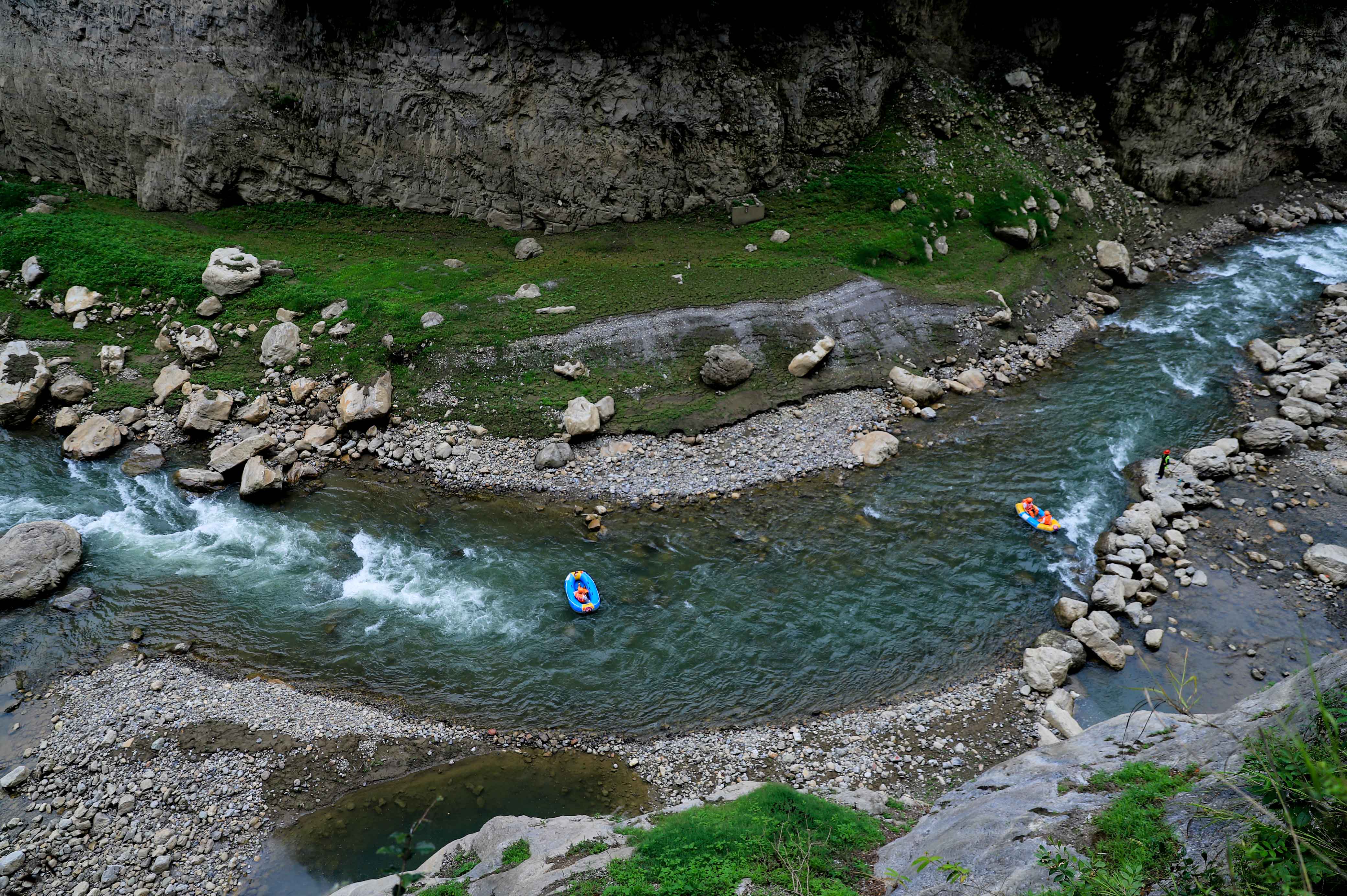 原创宜昌秭归四进九畹溪在尖叫与欢笑中一漂到底