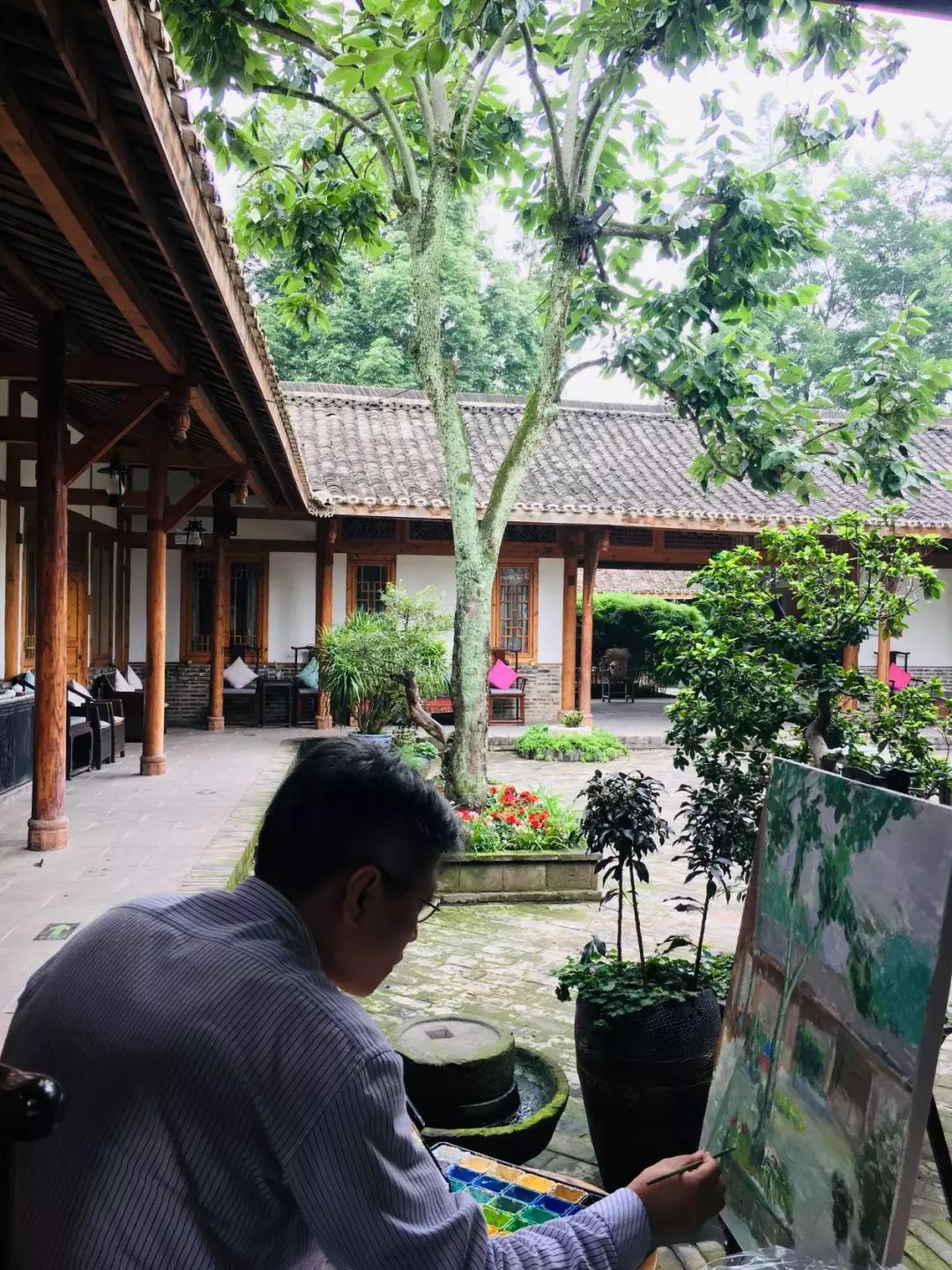 乡村采风参观华公馆游安仁老街藏宝家国观参本次活动采风回顾7月3日