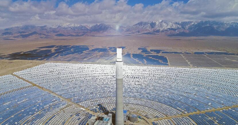 中控太阳能中广核新能源光热电站既保证电网供电需求又参与电网调峰