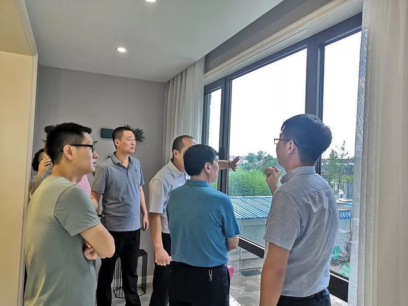 示范区党委副书记刘明胜一行莅临建业迎宾府视察