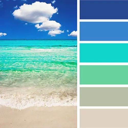 非常好看大海视觉配色方案