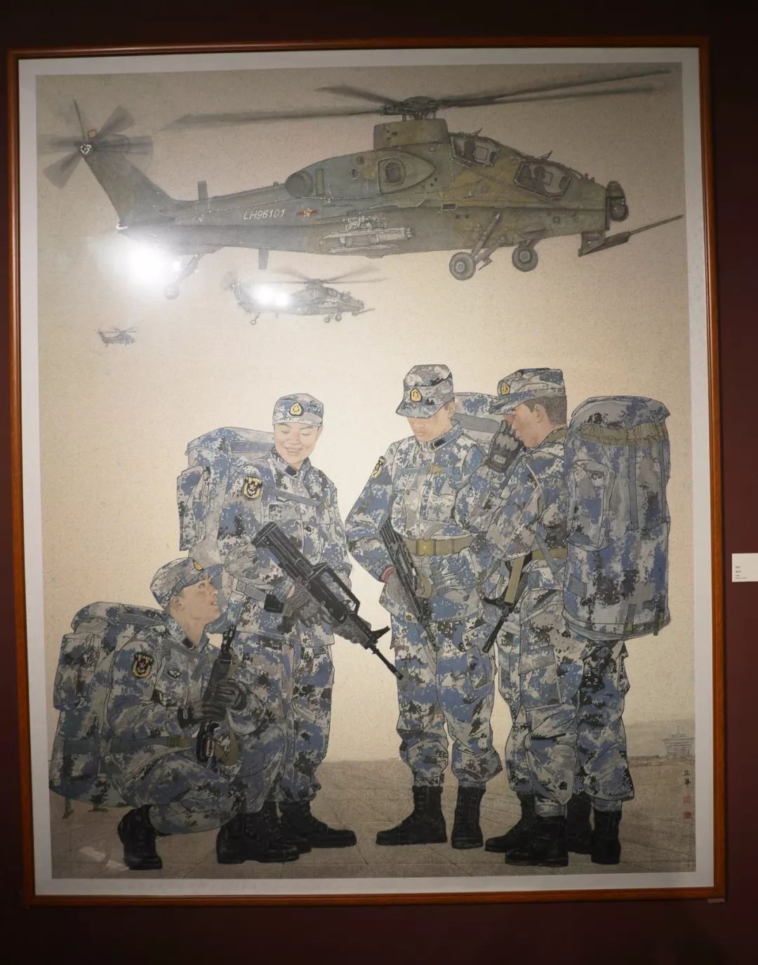 大阅兵绘画作品中国图片